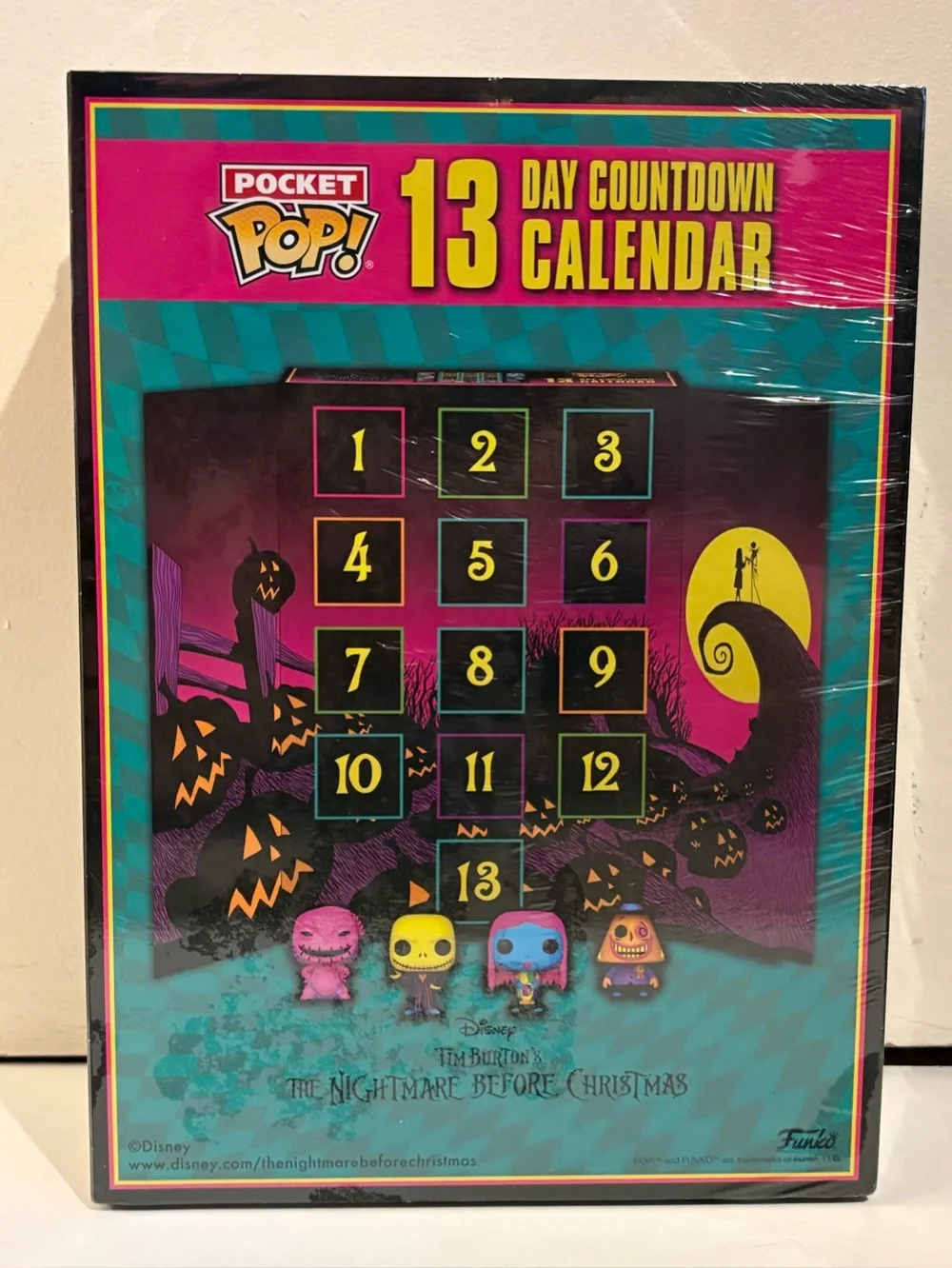 Funko: The Nightmare Before Christmas Blacklight 13 Day Advent Calendar - New